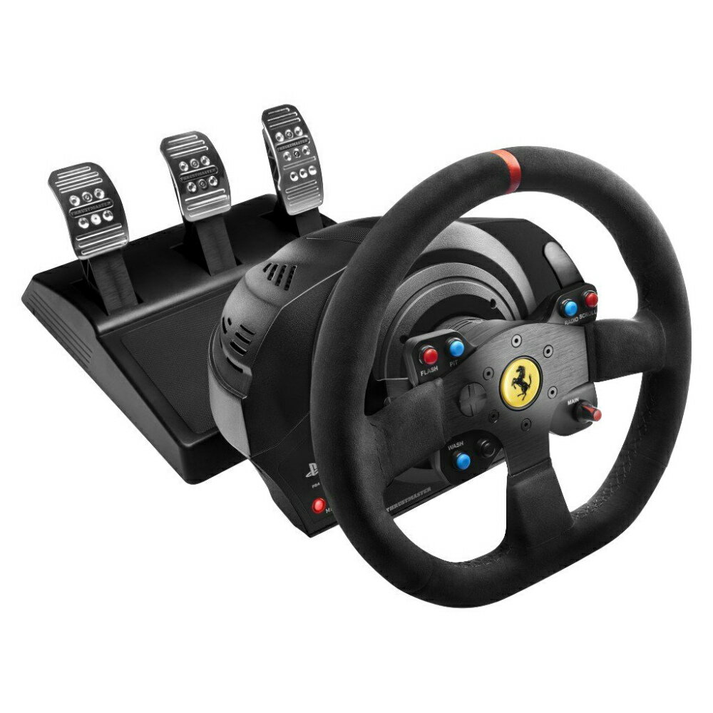 【新品即納】[OPT]T300 Ferrari Integral Racing Wheel Alcantara Edition(フェラーリインテグラルレーシングホイール アルカンターラエディション) for PlayStation4/PlayStation3 MSY(20160630)