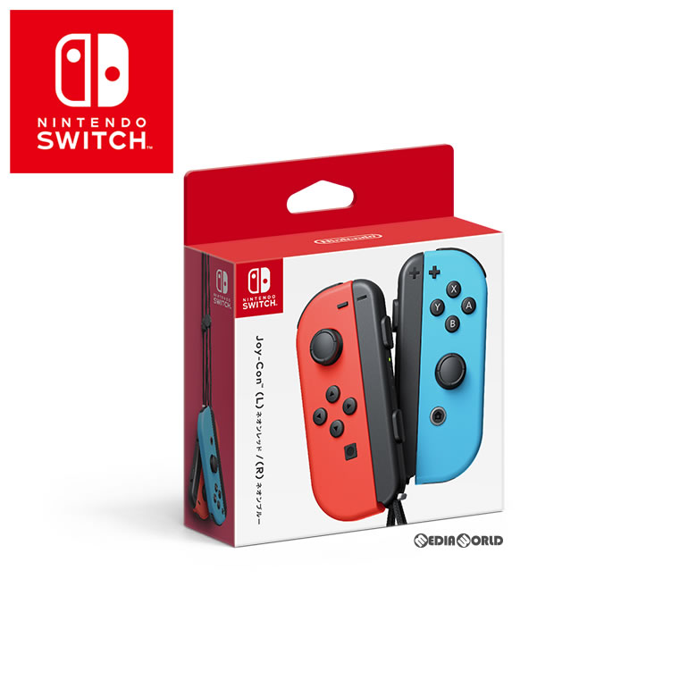 【新品即納】[ACC][Switch]Joy-Con(L) ネオンレッド/(R) ネオンブルー(ジョイコンL ネオンレッド/R ネオンブルー) 任天堂(HAC-A-JAEAA)..