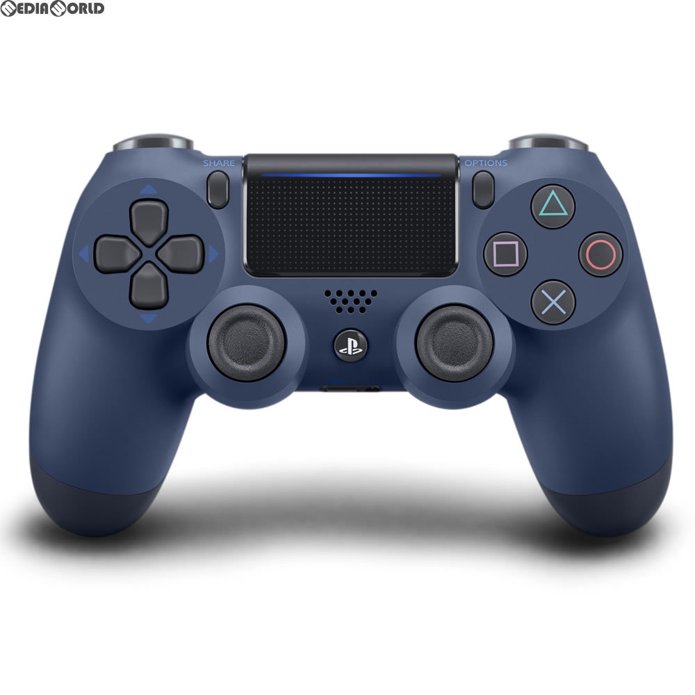 【中古】 ACC PS4 ワイヤレスコントローラー デュアルショック4(DUALSHOCK4) ミッドナイト ブルー SIE(CUH-ZCT2J22)(20171103)