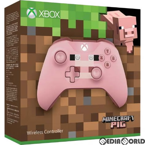 【新品即納】[ACC][XboxOne]Xbox ワイヤレス コントローラー(Minecraft Pig)(マインクラフト ピッグ) 日本マイクロソフト(WL3-00054)(20171005)