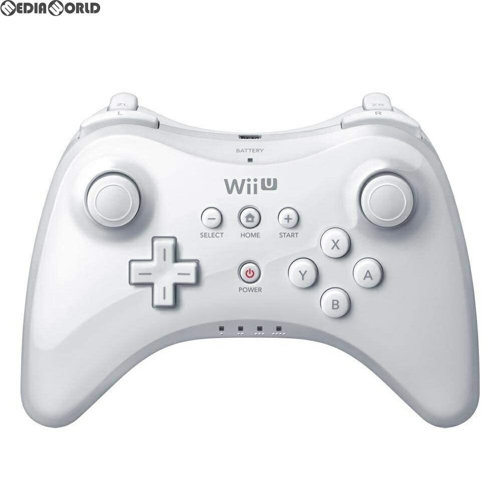 【中古】[ACC][WiiU](USB充電ケーブル無し)Wii U PROコントローラー Shiro 白 シロ 任天堂(WUP-A-RSWA)(20121208)