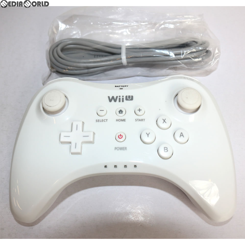 【中古】[ACC][WiiU]Wii U PROコントローラー Shiro 白 シロ 任天堂(海外版)(WUP-A-RSWA-USZ)(20121118)