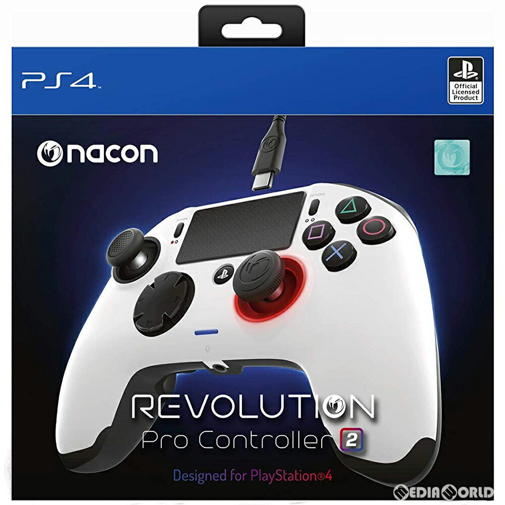 【新品即納】[ACC][PS4]レボリューション プロ コントローラー2(Revolution Pro Controller 2) ホワイト Bigben Interactive(BB-4431V201)(20181213)