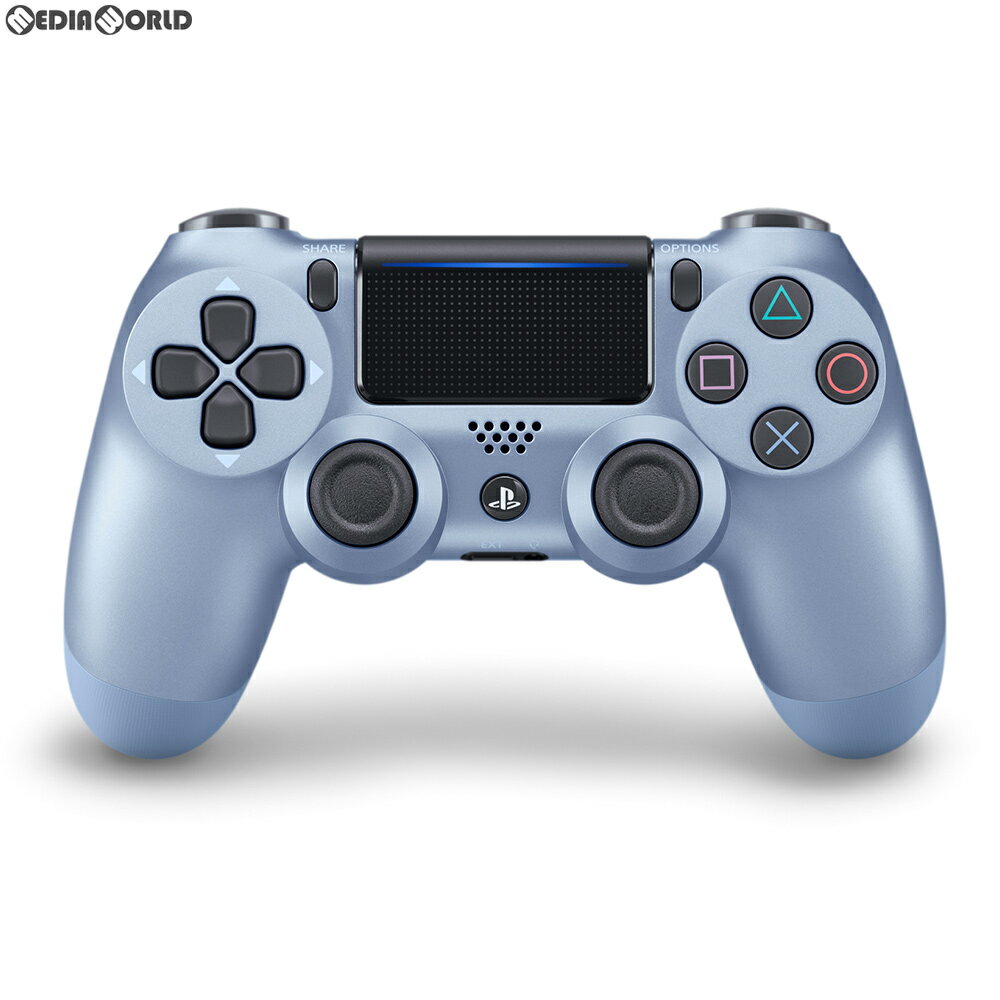 【中古】 ACC PS4 ワイヤレスコントローラー デュアルショック4(DUALSHOCK4) チタン ブルー SIE(CUH-ZCT2J28)(20190906)