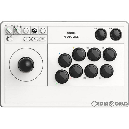 【新品】【お取り寄せ】[ACC][XboxX/S]8BitDo Arcade Stick(8ビットドゥ アーケードスティック) for Xbox ホワイト マイクロソフトライセンス商品 サイバーガジェット(CY-8BDASX-WH)(20230930)