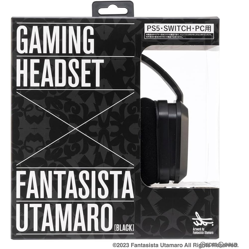 【新品】【お取り寄せ】[ACC][PS5]GAMING HEADSET×FANTASISTA UTAMARO(ゲーミングヘッドセット ファンタジスタ歌磨呂) ブラック タイプツー(T2-FUHS-BK)(20231228)