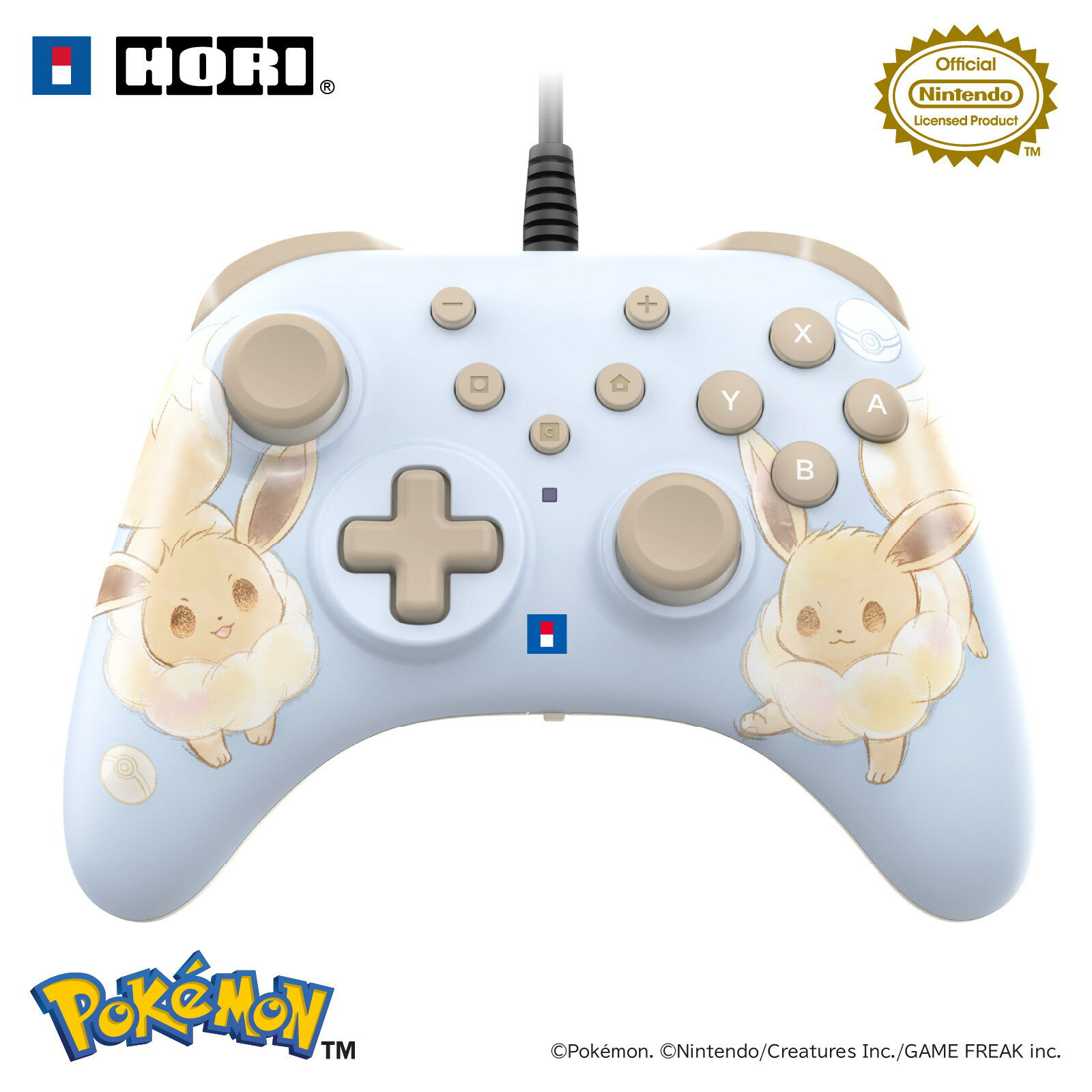 【新品即納】[ACC][Switch2] ホリパッド TURBO for Nintendo Switch 2(ニンテンドースイッチ2) もふもふイーブイ 任天堂ライセンス商品 HORI(NSX-083)(20251002)のサムネイル