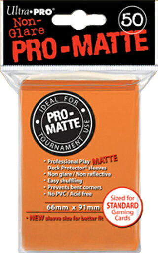 【新品即納】[TCG]PRO-Matte Deck Protector Sleeves ORANGE Ultra PRO(#84184)(20131026)