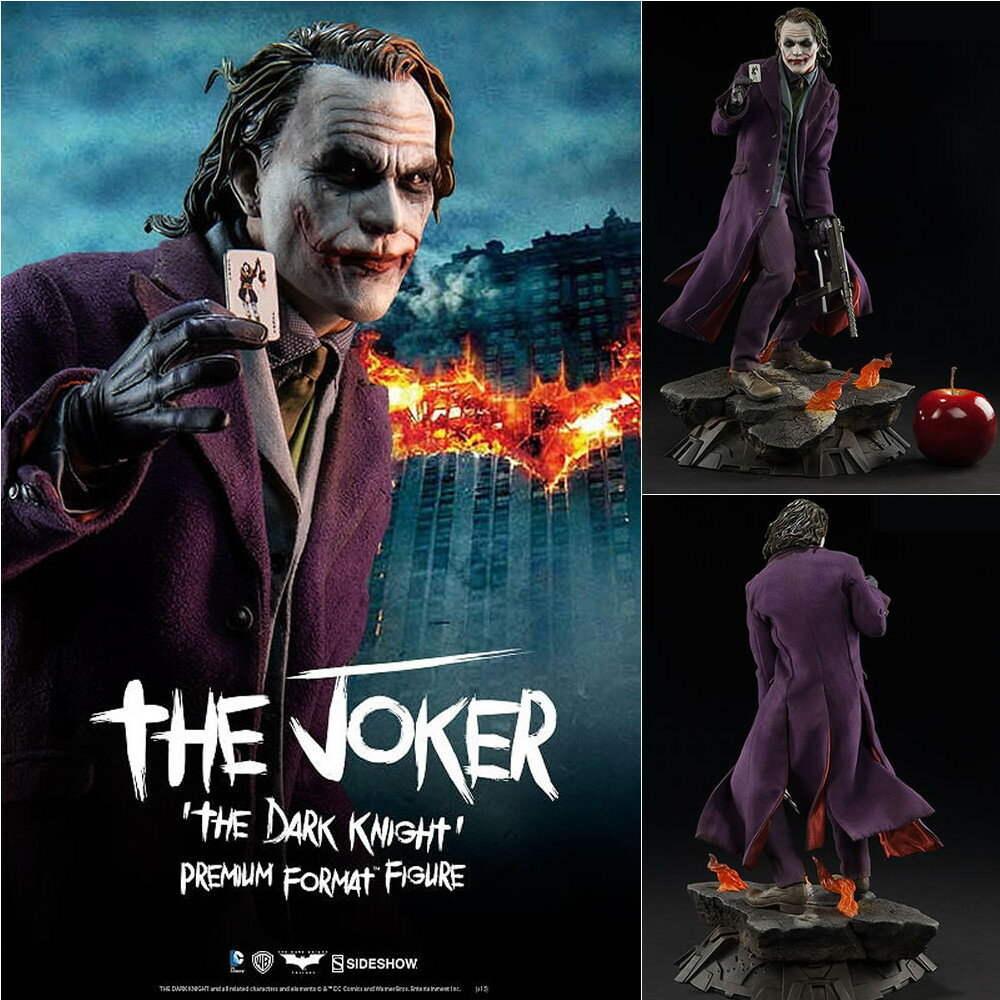 【新品即納】[FIG]プレミアム・フォーマット・フィギュア ジョーカー ダークナイト 完成品 フィギュア サイドショウ(20170425)のサムネイル