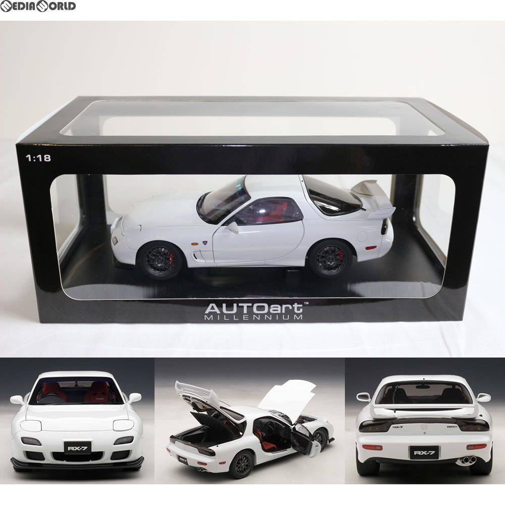 【中古】[FIG]マツダ RX-7 (FD) スピリットR タイプA(ホワイト) 1/18完成品 ミニカー(75989) AUTOart(オートアート)(20140524)