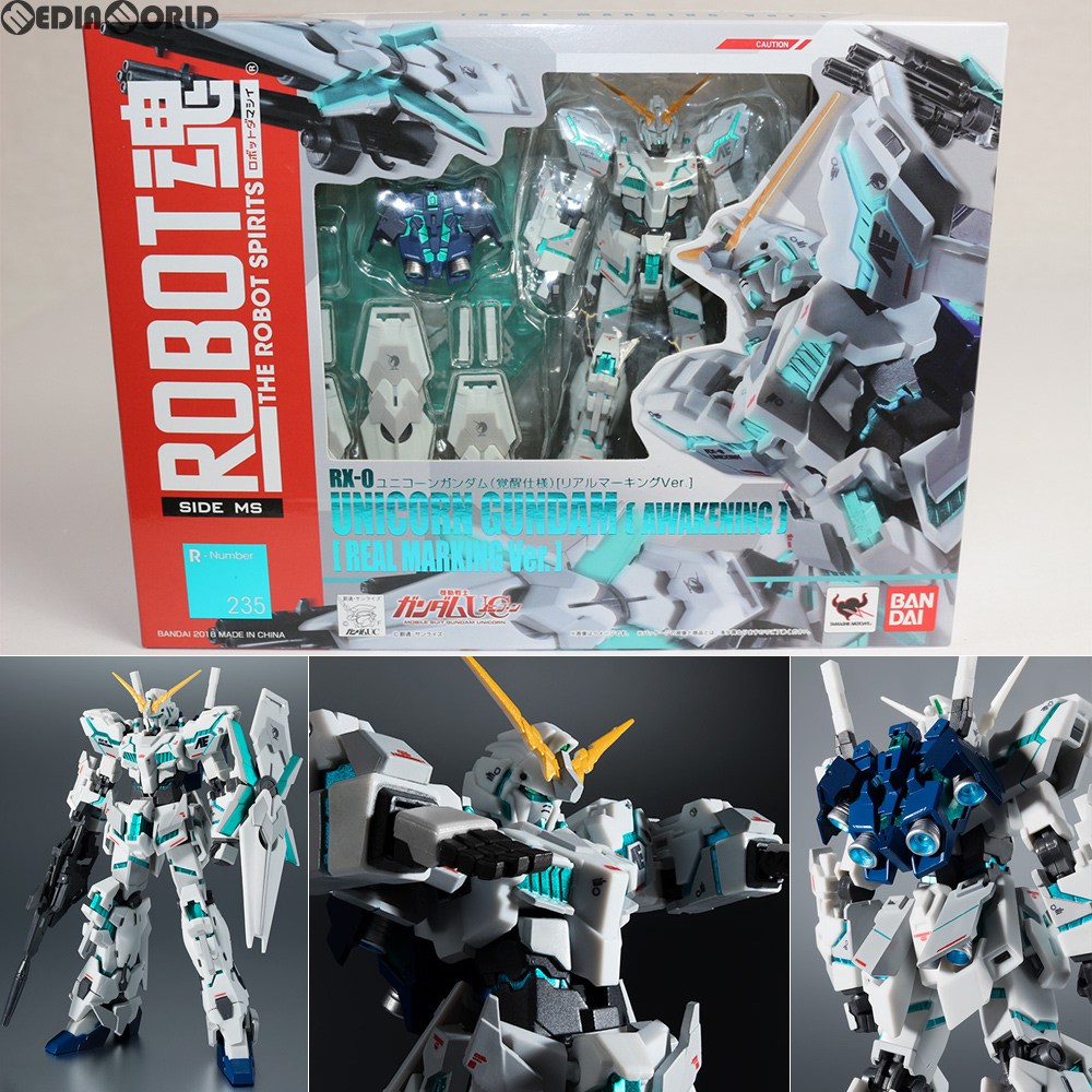 【中古】[FIG]ROBOT魂(SIDE MS) ユニコーンガンダム(覚醒Ver.) [リアルマーキングVer.] 機動戦士ガンダムUC 完成品 可動フィギュア バンダイ(20180421)