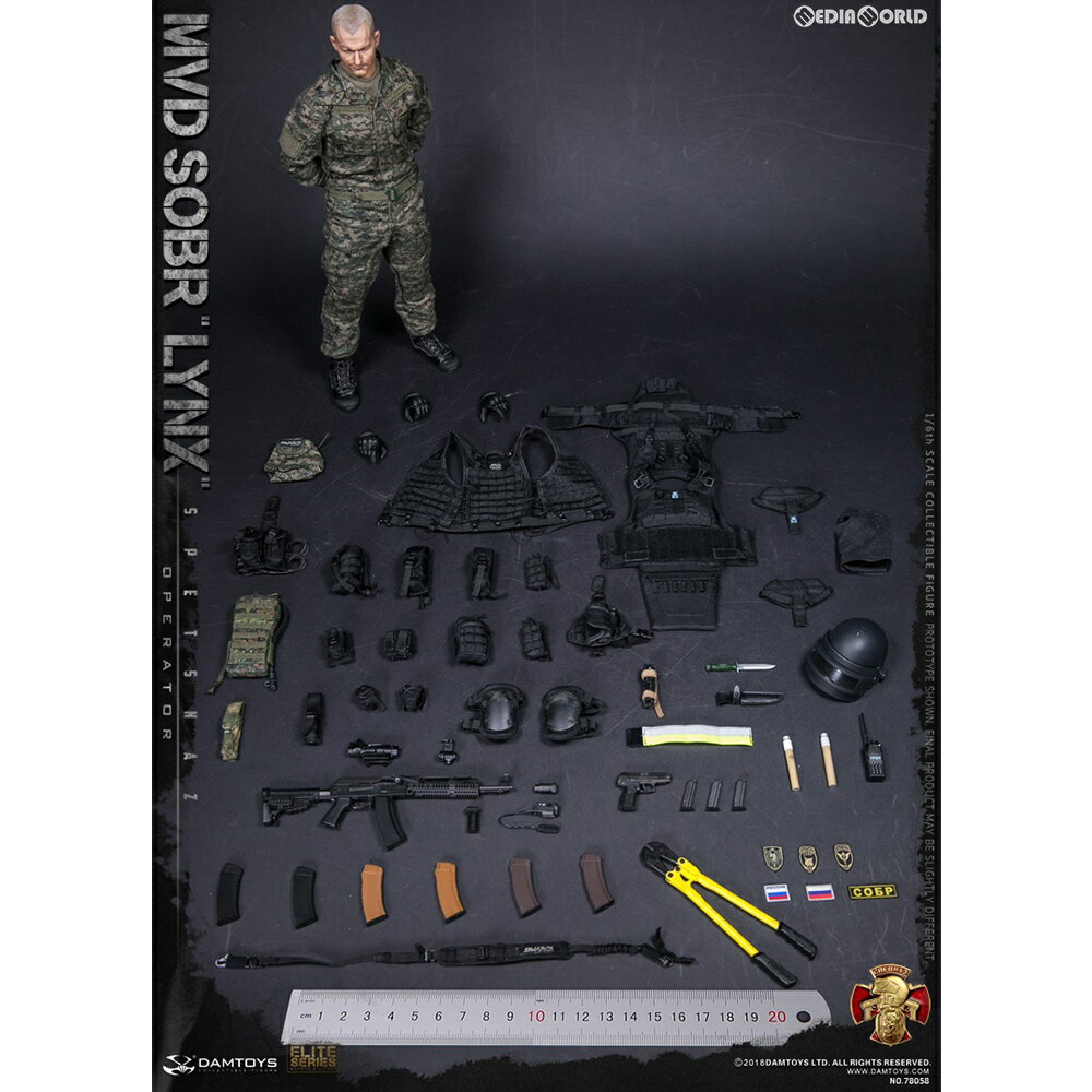 【新品即納】[FIG]ロシア内務省(MVD) 特殊部隊 SOBR LYNX(山猫) 1/6 完成品 可動フィギュア(78058) ダムトイ(20190418)