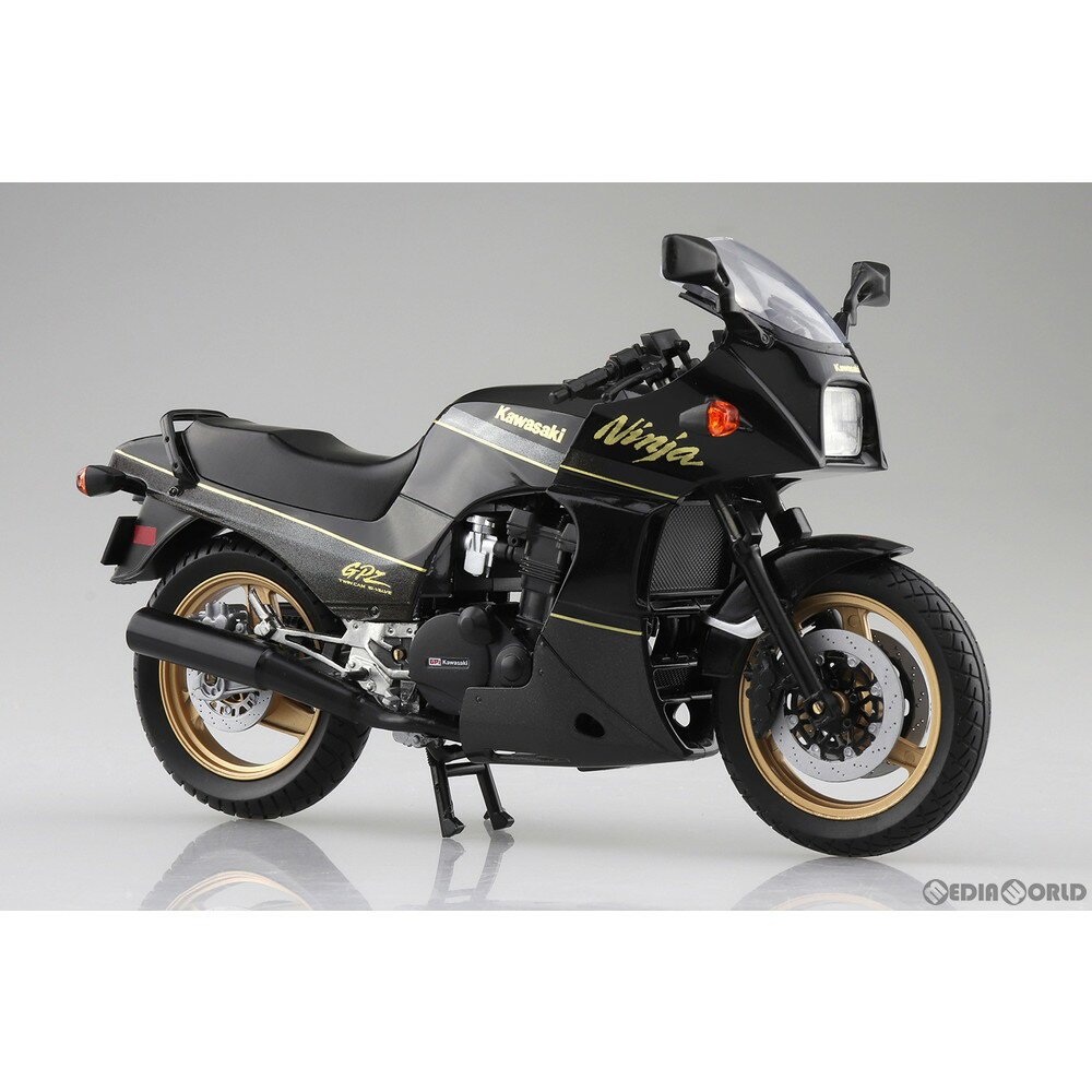 【新品即納】[FIG]1/12 完成品バイク KAWASAKI GPZ900R 黒/金 ミニカー スカイネット(アオシマ)(20210718)