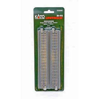 【新品】【お取り寄せ】[RWM] 20-410 UNITRACK(ユニトラック) 単線高架直線線路 186mm(2本入) Nゲージ 鉄道模型 KATO(カトー)(20071231)