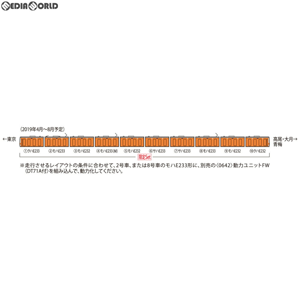 【新品】【O倉庫】[RWM]97916 限定品 JR E233-0系通勤電車(中央線開業130周年記念キャンペーンラッピング)セット(10両) Nゲージ 鉄道模型 TOMIX(トミックス)(20190927)