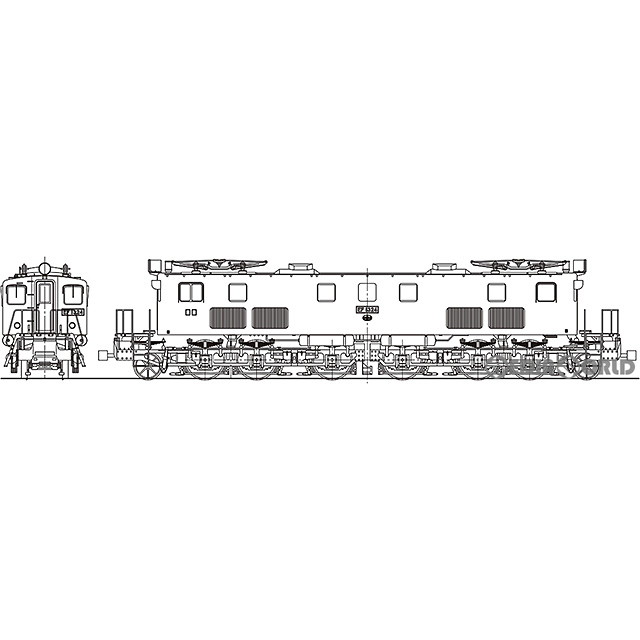 【予約安心発送】[RWM]【特別企画品】16番 国鉄 EF13 24号機 箱型 電気機関車 タイプE(日立改造、車体高) 塗装済完成品(動力付き) HOゲージ 鉄道模型 ワールド工芸(2020年12月以降)