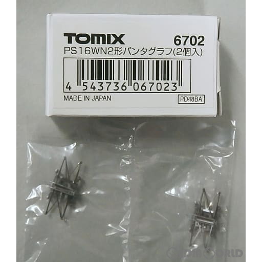 【新品即納】[RWM]6702 PS16WN2形パンタグラフ(2個入) Nゲージ 鉄道模型 TOMIX(トミックス)(20211204)