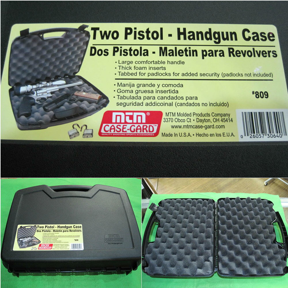 【新品即納】 MIL MTM Handgun Case Two Pistol ハンドガンケース2丁収納対応( 809-40)(20150223)