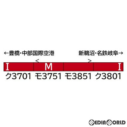 【予約安心発送】[RWM]31905 名鉄3700系(1次車) 基本4両編成セット(動力付き) Nゲージ 鉄道模型 GREENMAX(グリーンマックス)(2024年9月)