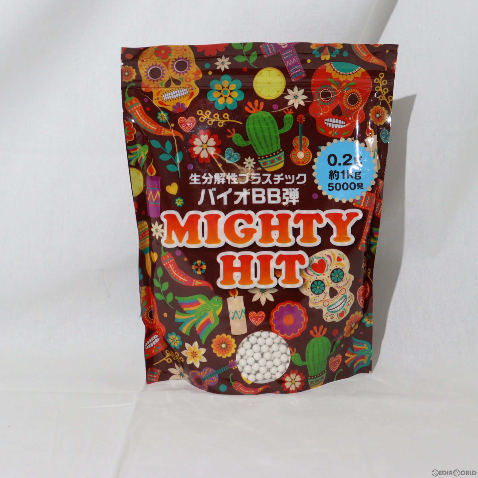 【新品即納】[MIL]sabsta(サバスタ) MIGHTY HIT(マイティヒット) バイオBB弾 0.2g ホワイト(5000発入)(20230414)