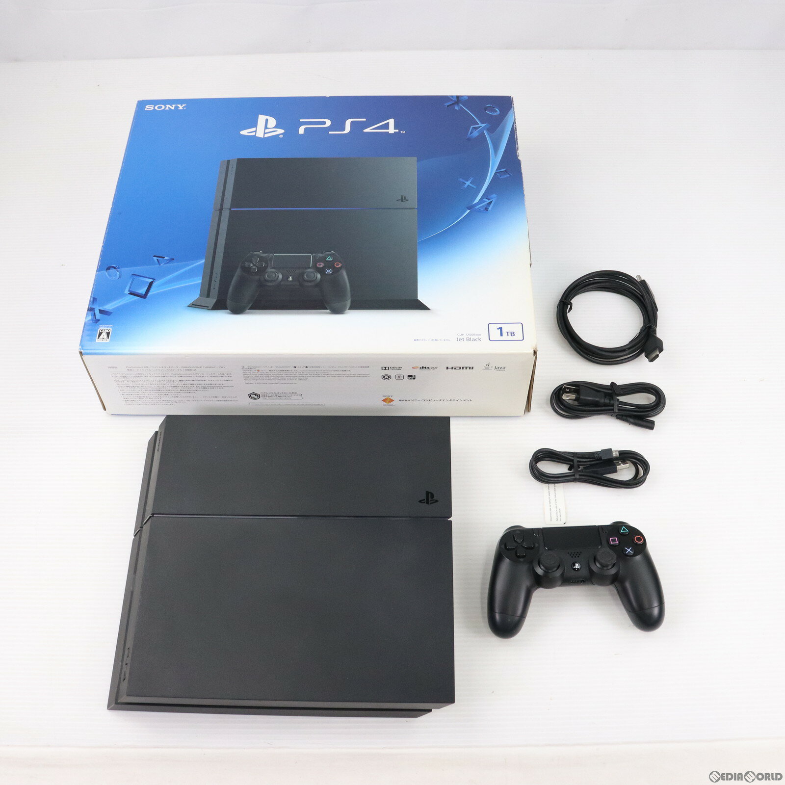 【中古】[本体][PS4]プレイステーション4 PlayStation4 ジェット・ブラック 1TB(CUH-1200BB01)(20151203)