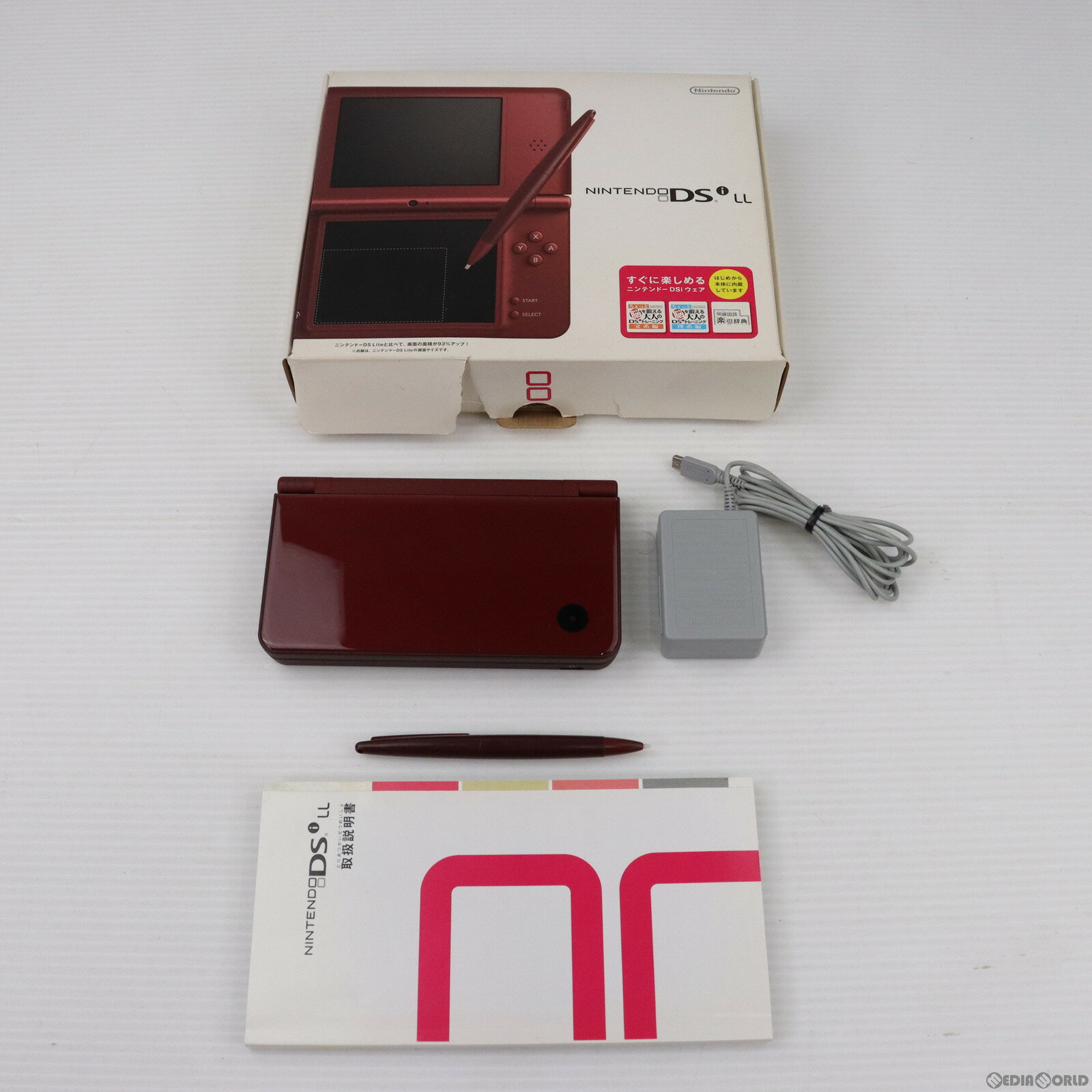 【中古】[本体][NDS]ニンテンドーDSi LL ワインレッド(UTL-S-WRA)(20091121)