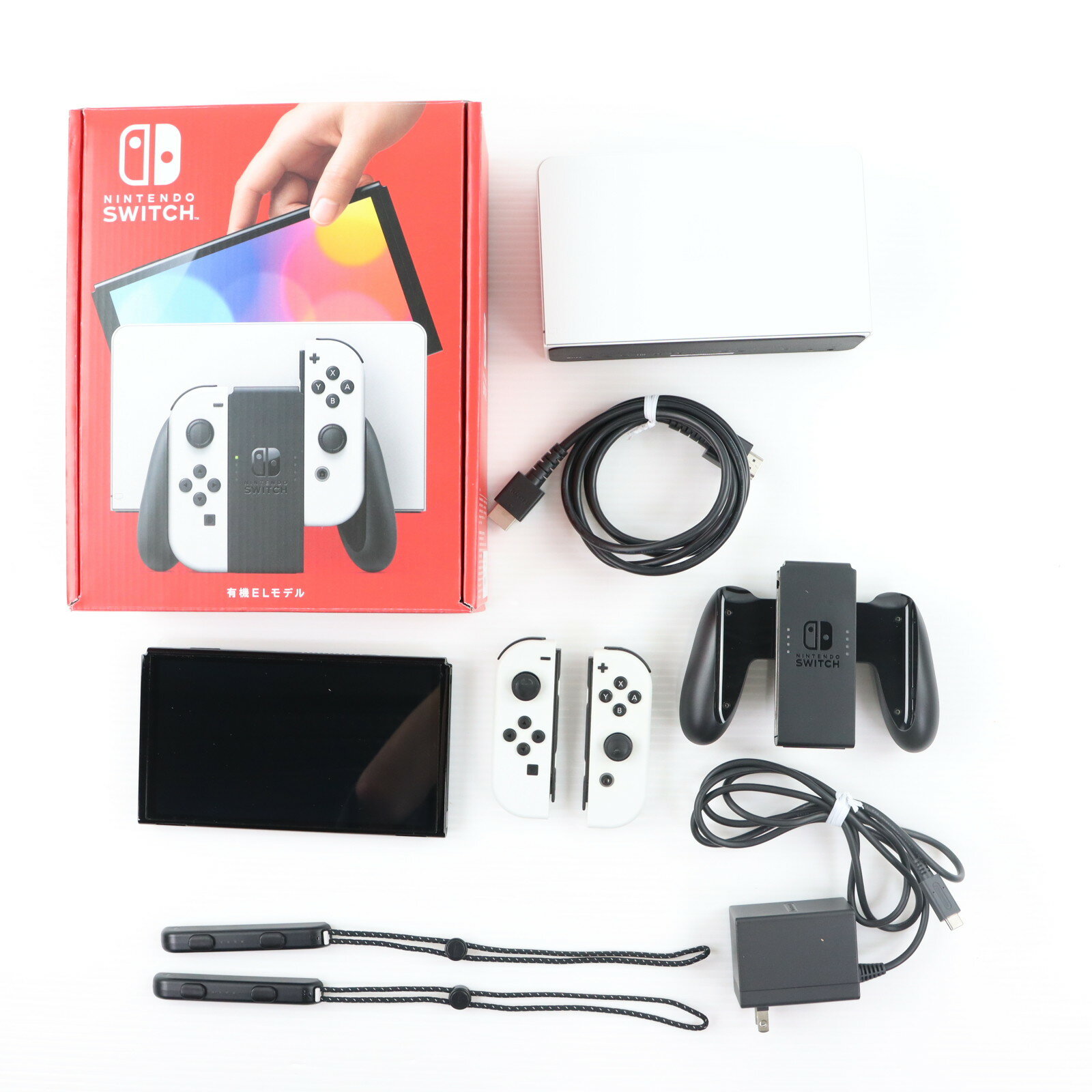 【中古】[Switch] (本体) Nintendo Switch(ニンテンドースイッチ) 有機ELモデル Joy-Con(L)/R ホワイト 任天堂(HEG-S-KAAAA)(20211008)