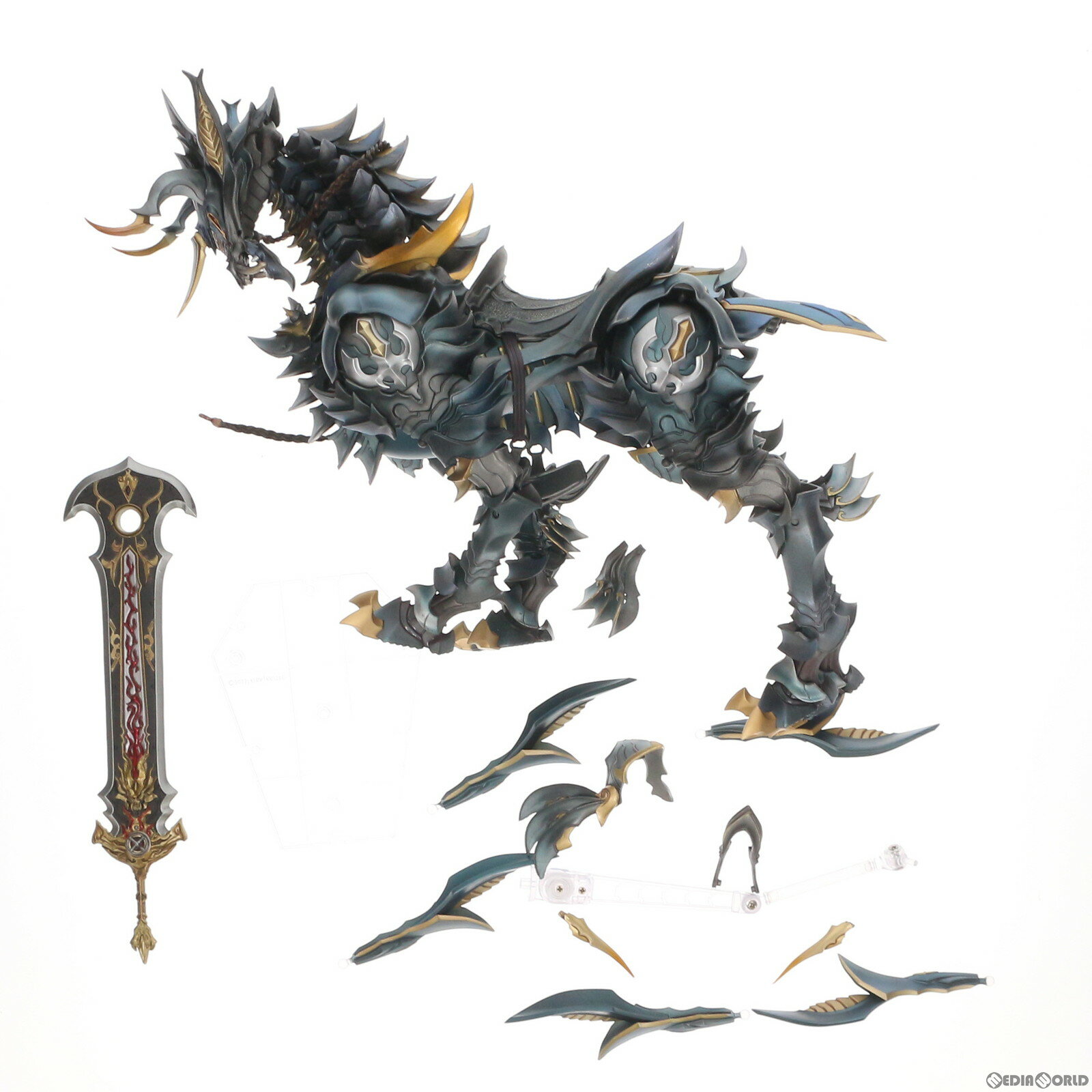 【中古】 FIG 魂ウェブ商店限定 魔戒可動 魔導馬 ライゴウ 牙狼-GARO-(ガロ) 完成品 可動フィギュア バンダイ(20120623)