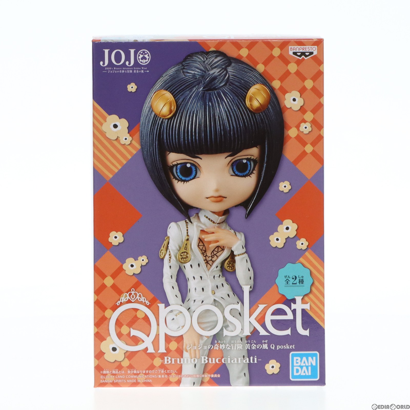 【中古】 FIG ブローノ ブチャラティ(ツヤあり) Q posket -Bruno Bucciarati- ジョジョの奇妙な冒険 第五部 黄金の風 フィギュア プライズ バンプレスト(20190827)