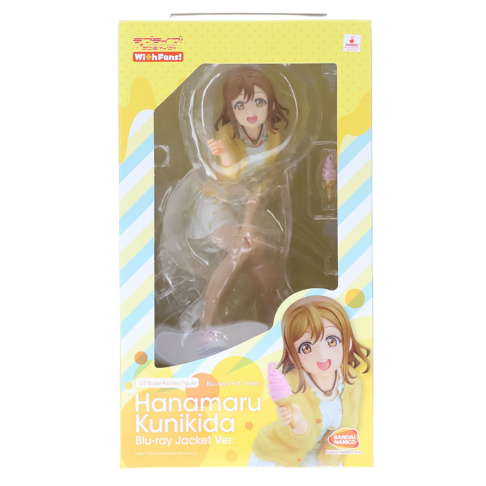 【中古】 FIG 国木田花丸(くにきだはなまる) Blu-rayジャケットVer. ラブライブ サンシャイン 1/7 完成品 フィギュア 一部オンラインショップ限定 With Fans (ウィズファンズ)(20190620)