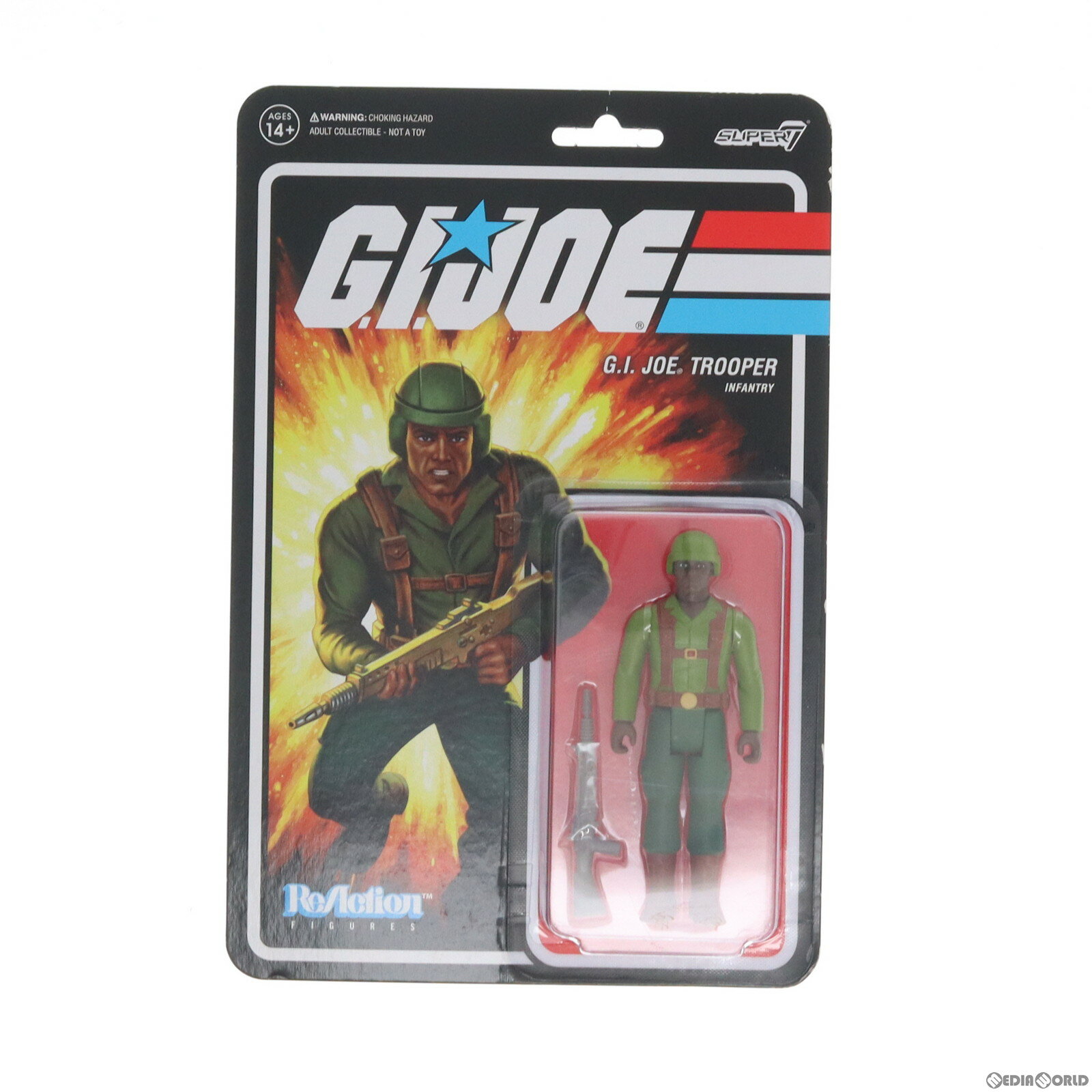 【中古】[FIG]リ・アクション WAVE1 G.I.ジョー トルーパー(グリーンシャツC) 完成品 アクションフィギュア スーパー7/豆魚雷(20211223)