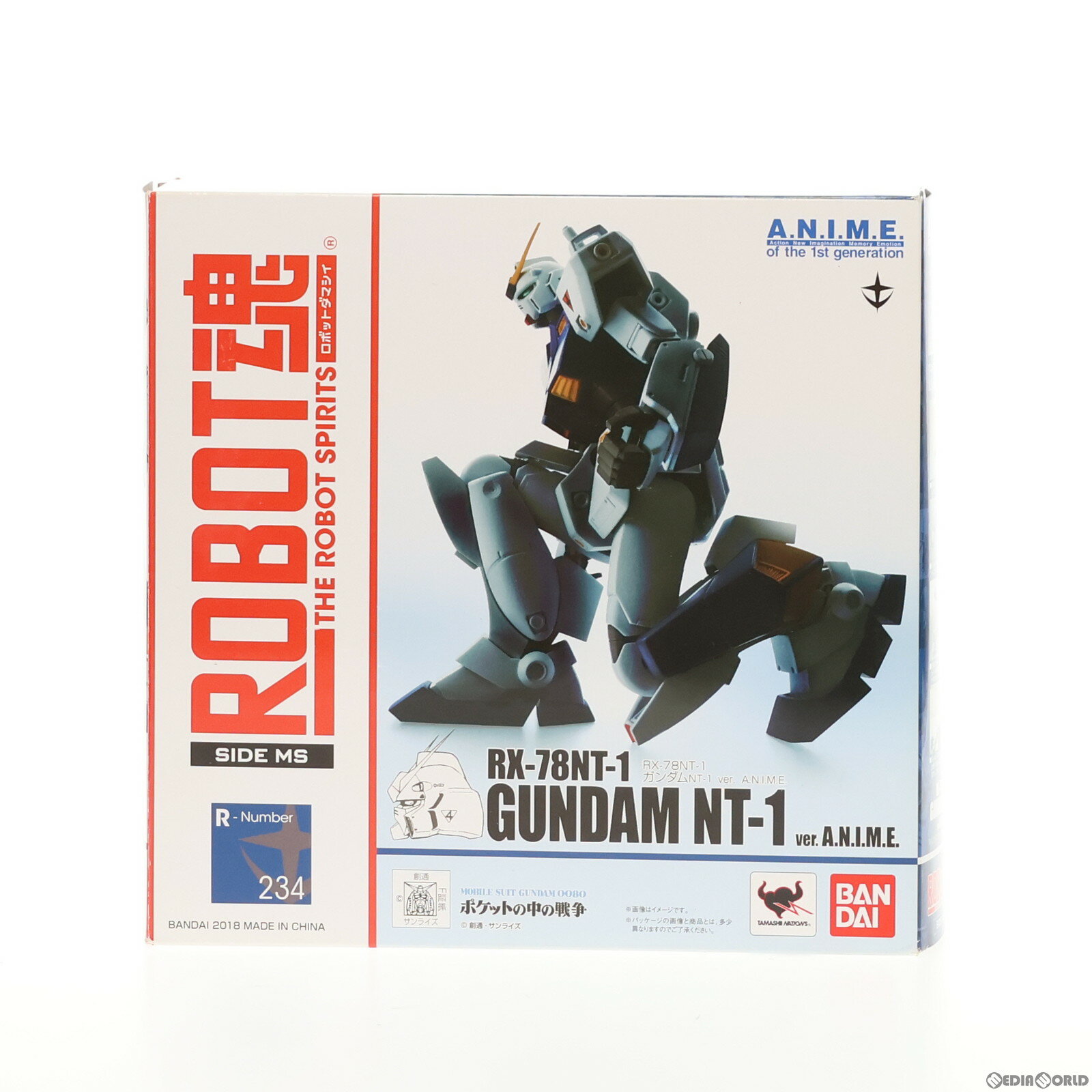 【中古】[FIG]ROBOT魂(SIDE MS) RX-78NT-1 ガンダムNT-1 ver. A.N.I.M.E. 機動戦士ガンダム0080 ポケットの中の戦争 完成品 可動フィギュア バンダイスピリッツ(20180428)