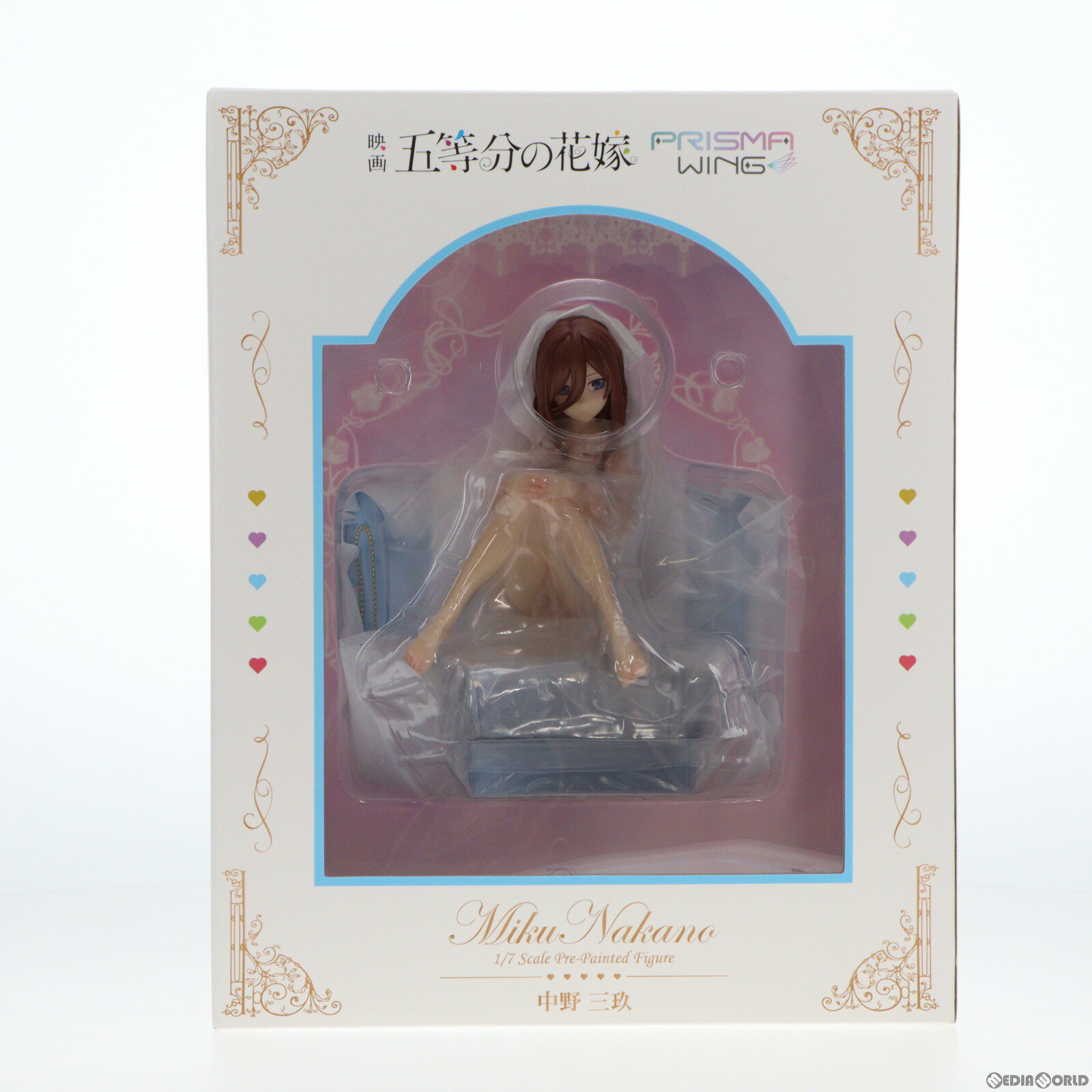 【中古】[FIG]あみあみ限定特典付属 PRISMA WING 中野三玖(なかのみく) 五等分の花嫁 1/7 完成品 フィギュア(PWGTHN-03P) プライム1スタジオ(20231208)