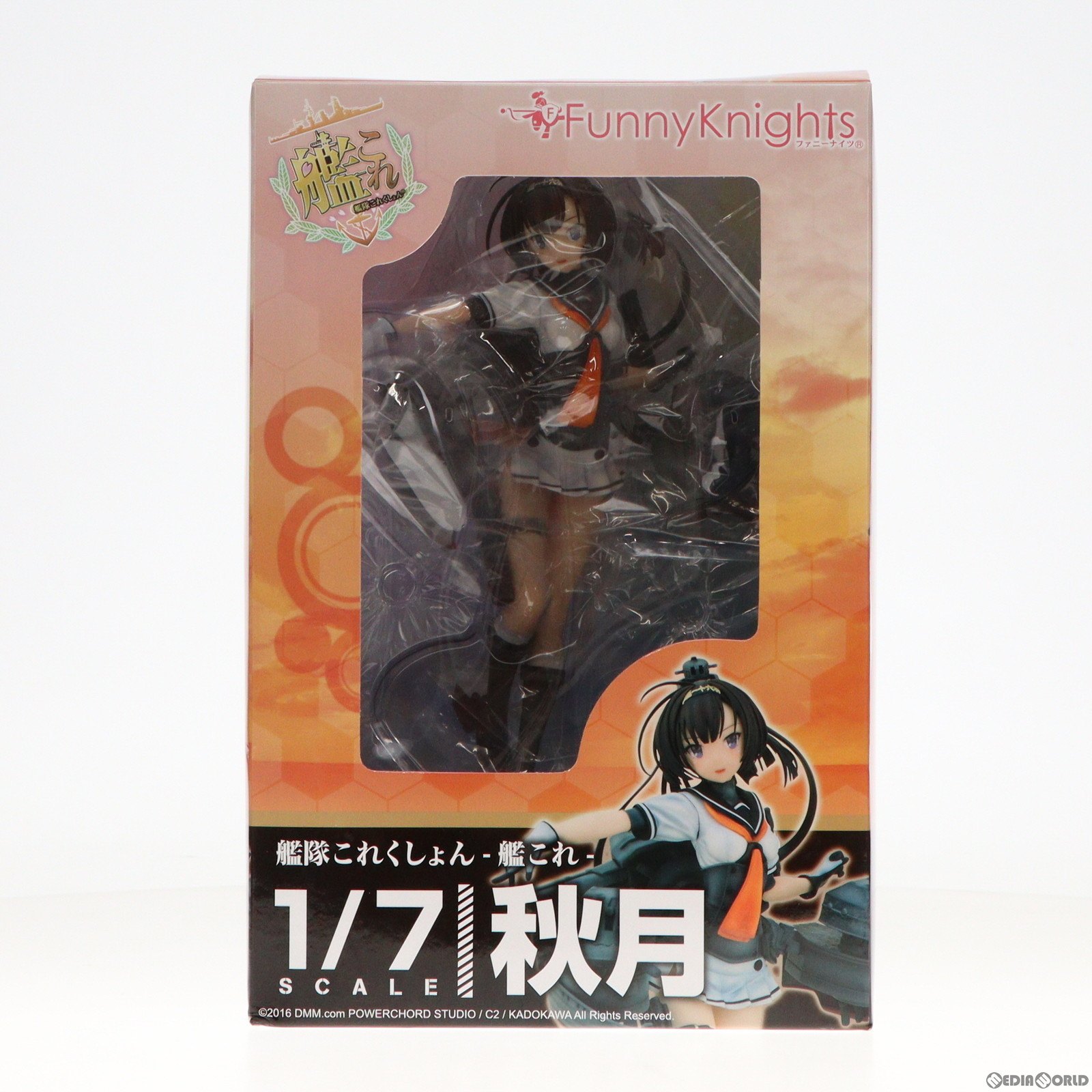 【中古】[FIG]秋月(あきづき) 艦隊これくしょん -艦これ- 1/7 完成品 フィギュア ファニーナイツ(アオシマ)(20160115)