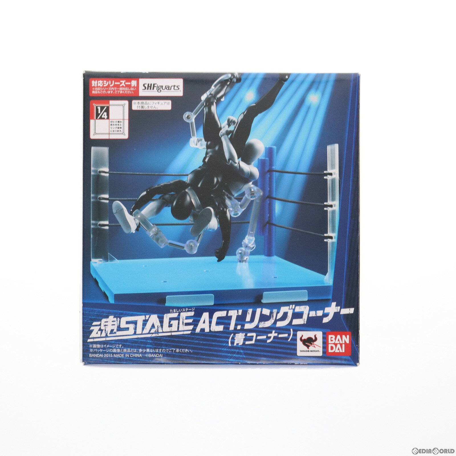 【中古】 FIG 魂STAGE(魂ステージ) ACT.リングコーナー(青コーナー) フィギュア用アクセサリ バンダイ(20151212)