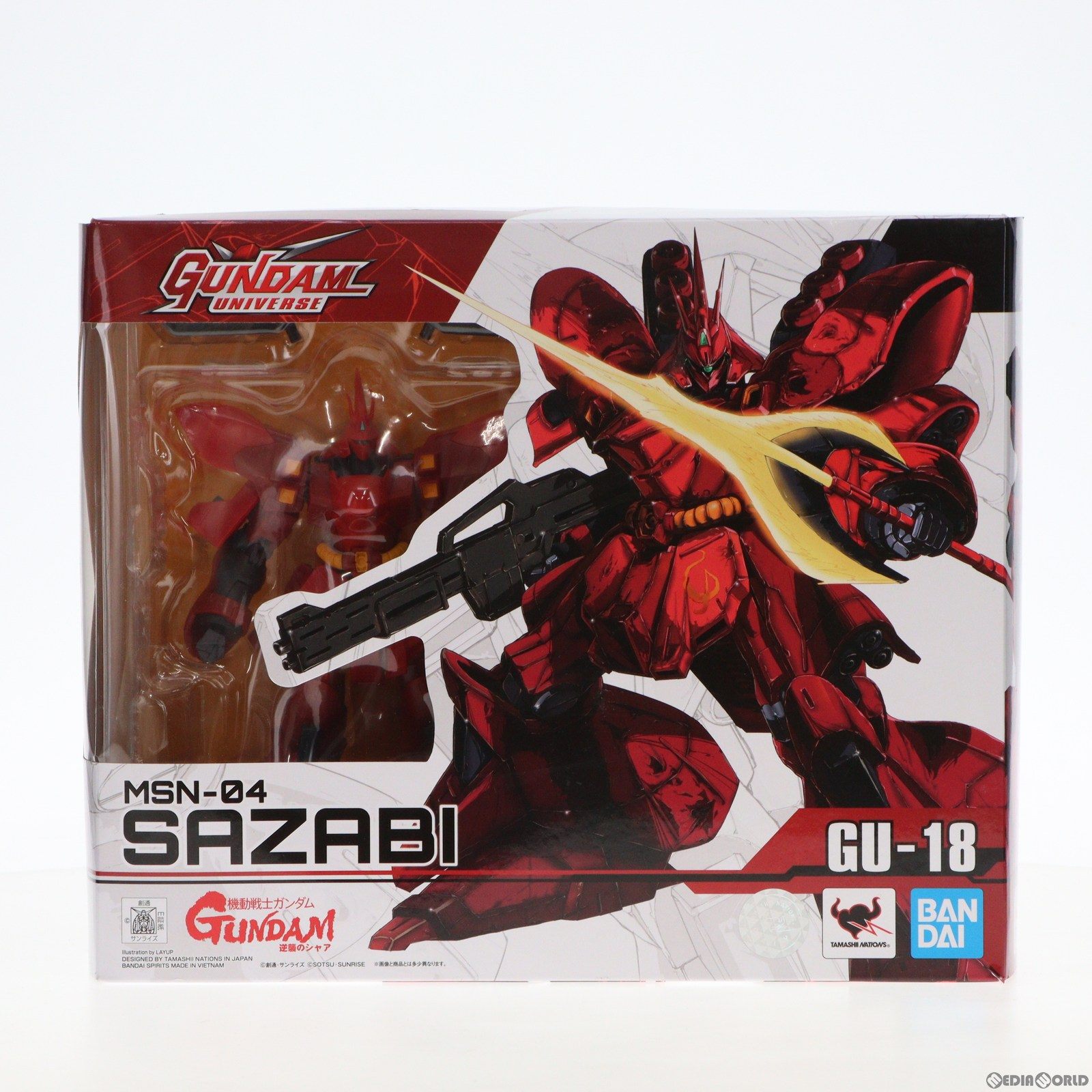 【中古】 FIG GUNDAM UNIVERSE(ガンダムユニバース) MSN-04 SAZABI(サザビー) 機動戦士ガンダム 逆襲のシャア 完成品 可動フィギュア バンダイスピリッツ(20220625)