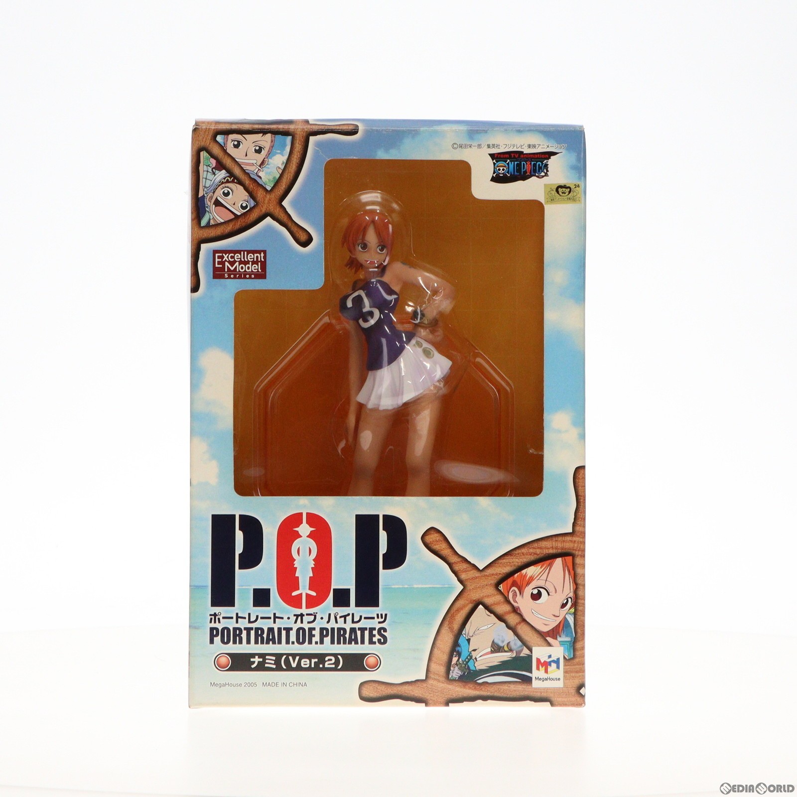 【中古】[FIG]エクセレントモデル Portrait.Of.Pirates P.O.P ワンピースシリーズ4 ナミ Ver.2 ONE PIECE 1/8 完成品 フィギュア メガハウス(20051228)