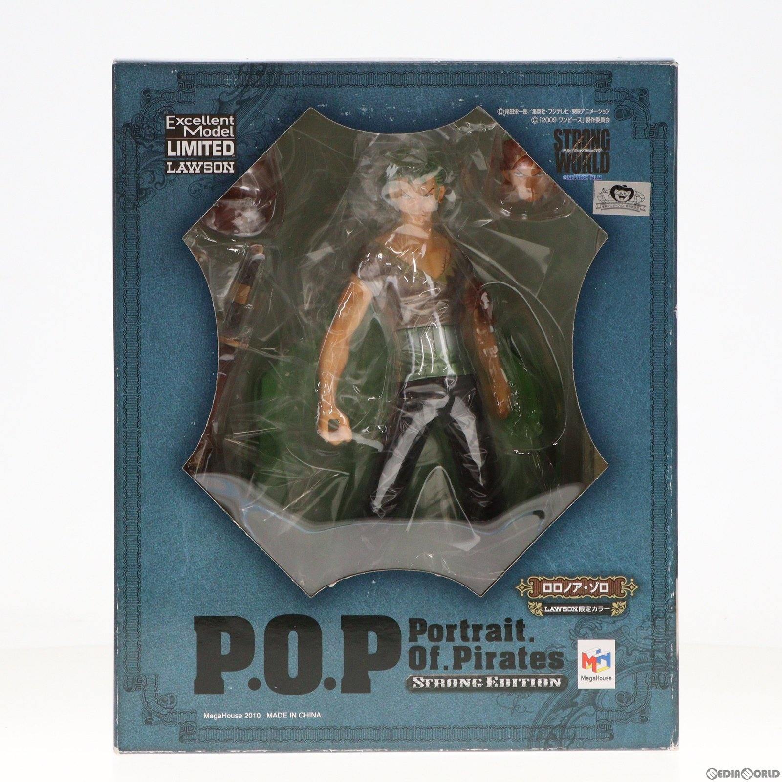 【中古】[FIG]Portrait.Of.Pirates P.O.P STRONG EDITION ロロノア・ゾロ ローソン限定カラー ONE PIECE(ワンピース) 1/8 完成品 フィギュア メガハウス(20101103)