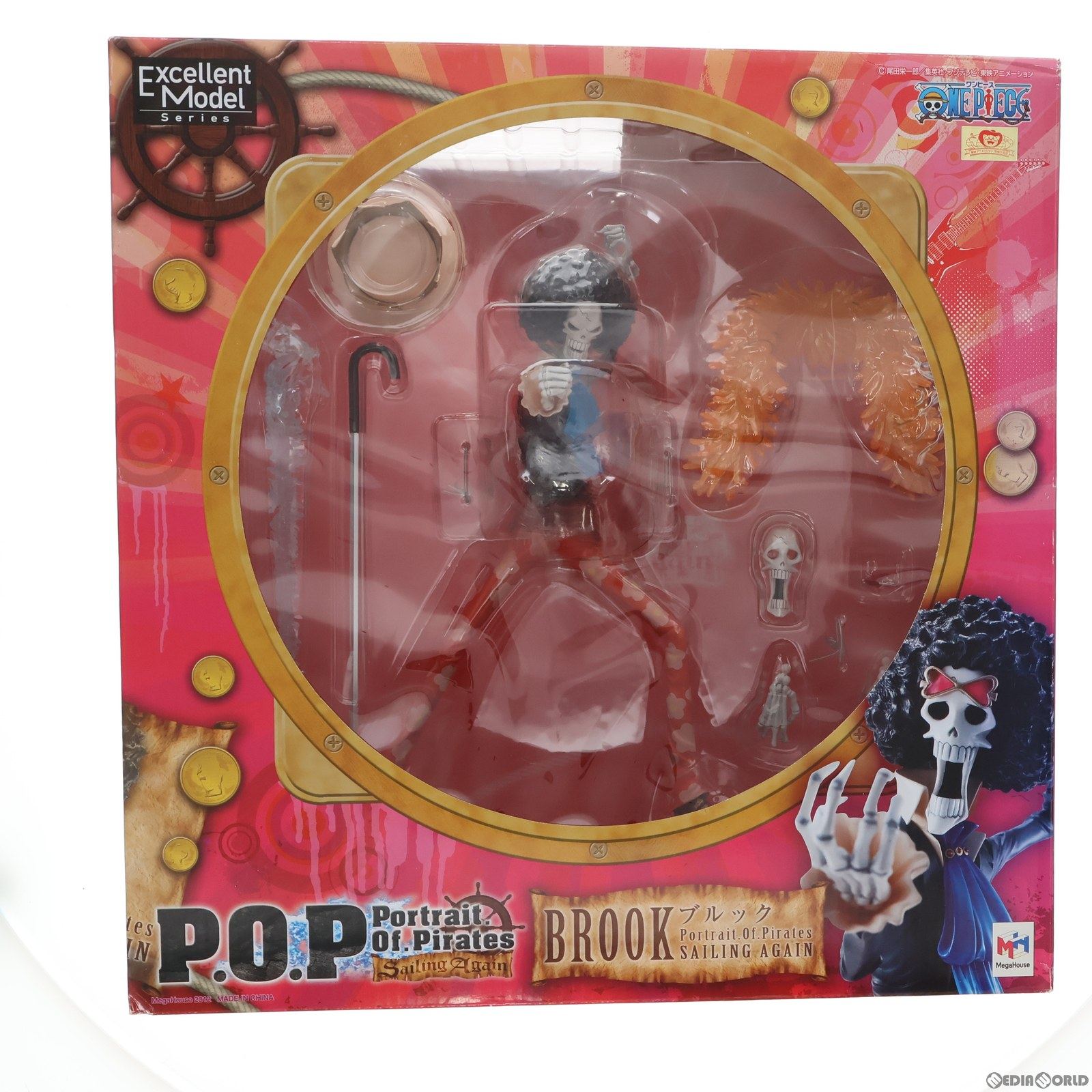 【中古】 FIG Portrait.Of.Pirates P.O.P Sailing Again ブルック ONE PIECE(ワンピース) 1/8 完成品 フィギュア メガハウス(20120831)