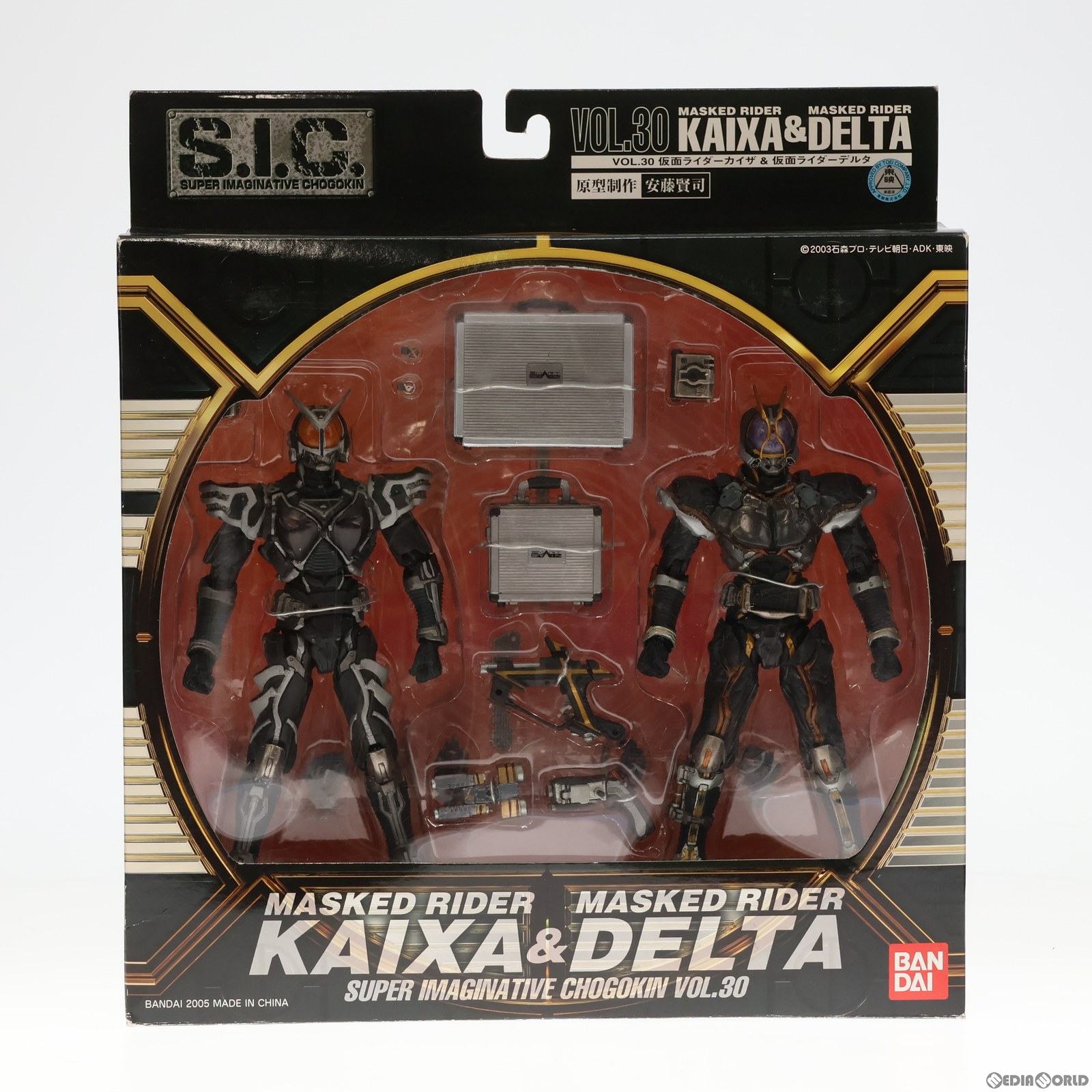 【中古】 FIG S.I.C. VOL.30 仮面ライダーカイザ 仮面ライダーデルタ 仮面ライダー555(ファイズ) 完成品 可動フィギュア バンダイ(20051031)