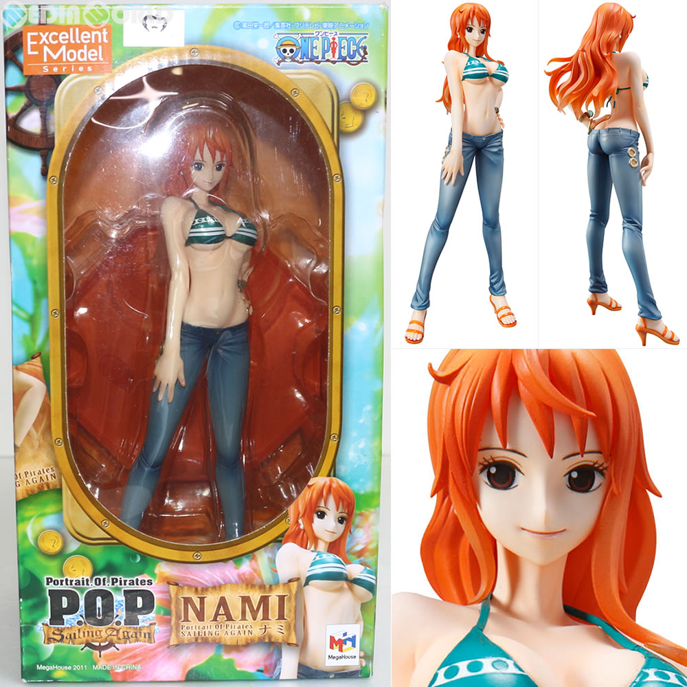 【中古】 FIG Portrait.Of.Pirates P.O.P Sailing Again ナミ ONE PIECE(ワンピース) 1/8 完成品 フィギュア メガハウス(20130612)