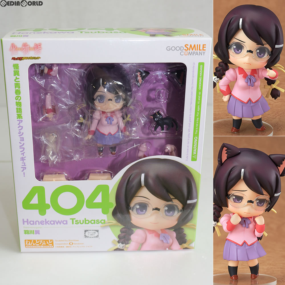 【中古】 FIG ねんどろいど 404 羽川翼(はねかわつばさ) 化物語 完成品 可動フィギュア グッドスマイルカンパニー(20140720)