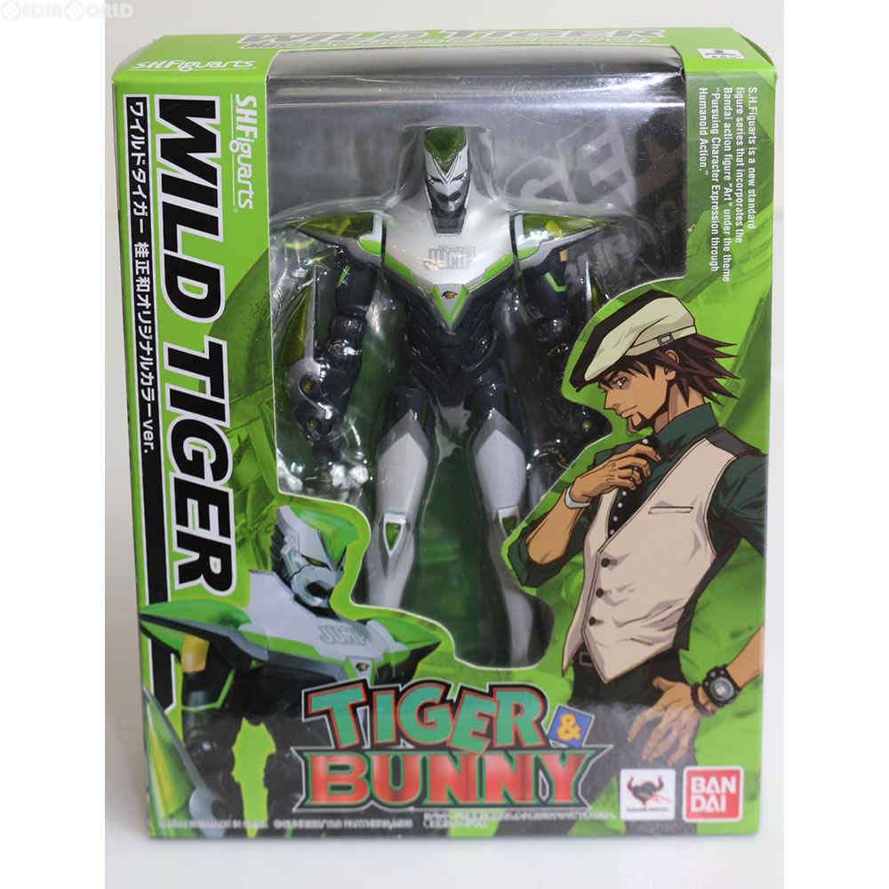 【中古】 FIG (フィギュア単品)S.H.Figuarts(フィギュアーツ) ワイルドタイガー 桂正和オリジナルカラーver. TIGER BUNNY(タイガー バニー) 桂正和原画 ラフ画集成 完成品 可動フィギュア バンダイ(20120210)