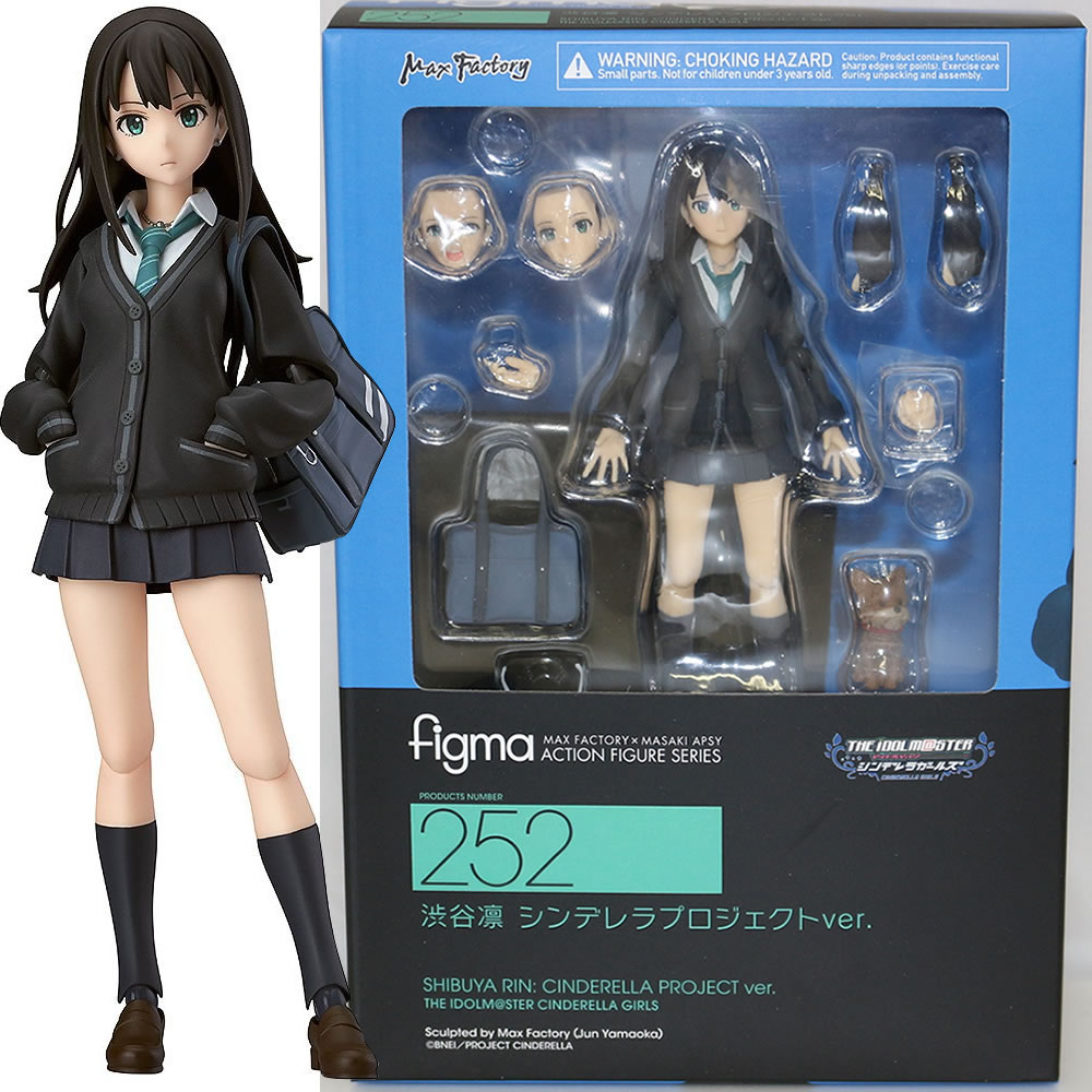 【中古】 FIG figma(フィグマ) 252 渋谷凛(しぶやりん) シンデレラプロジェクトver. アイドルマスター シンデレラガールズ 完成品 可動フィギュア マックスファクトリー(20150731)