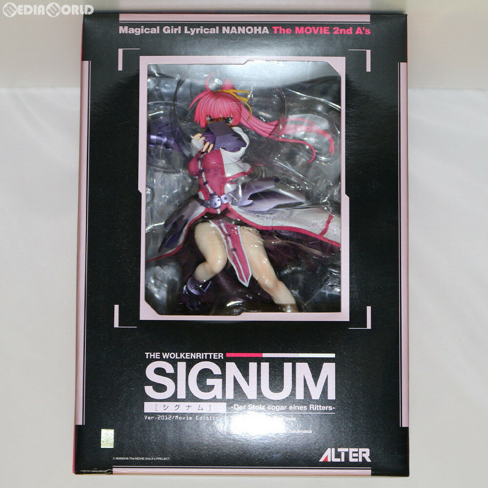 【中古】 FIG シグナム -Der Stolz sogar eines Ritters- 魔法少女リリカルなのは The MOVIE 2nd A 039 s 1/7 完成品 フィギュア アルター(20140716)