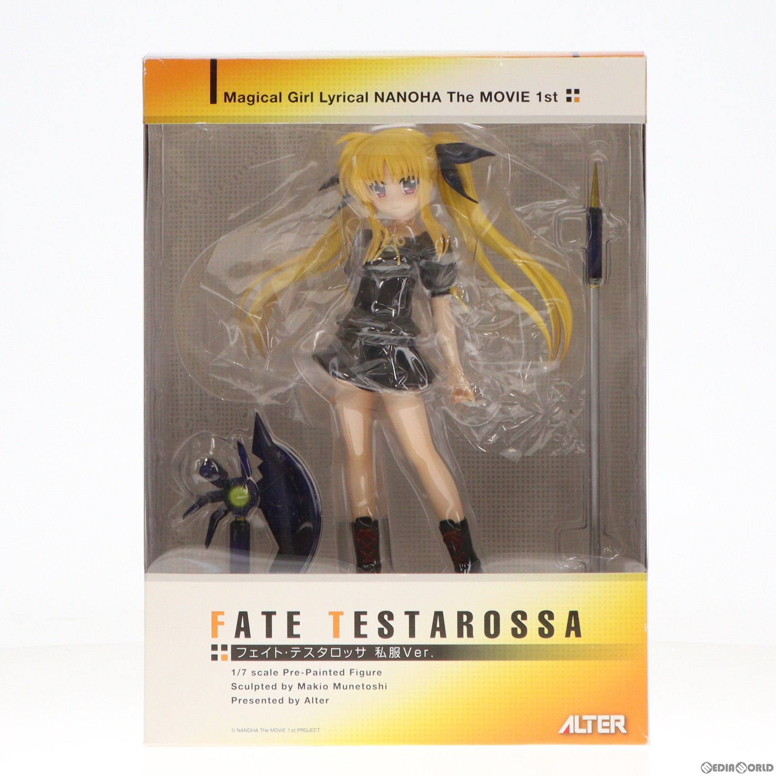 【中古】 FIG フェイト テスタロッサ 私服Ver. 魔法少女リリカルなのは The MOVIE 1st 1/7 完成品 フィギュア アルター(20110205)