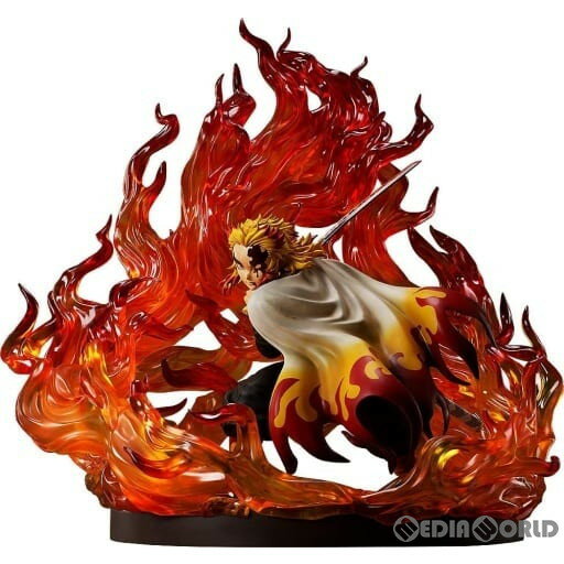 【中古】 FIG 煉獄杏寿郎(れんごくきょうじゅろう) 完全版 鬼滅の刃 1/4 完成品 フィギュア GOODSMILE ONLINE SHOP アニメイト あみあみ Amazon.co.jp限定 フリーイング(20221231)