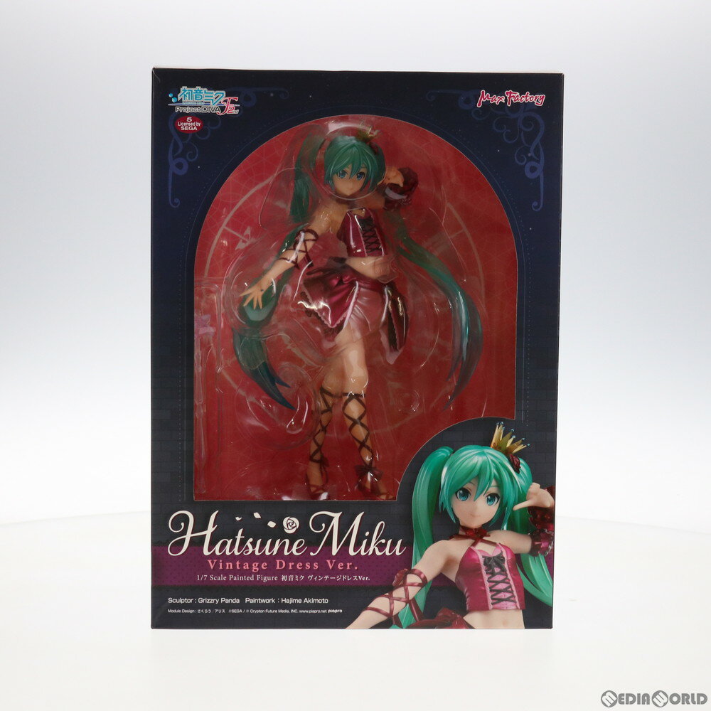 【中古】 FIG 初音ミク ヴィンテージドレスVer. 初音ミク -Project DIVA- F 2nd 1/7 完成品 フィギュア マックスファクトリー(20191110)