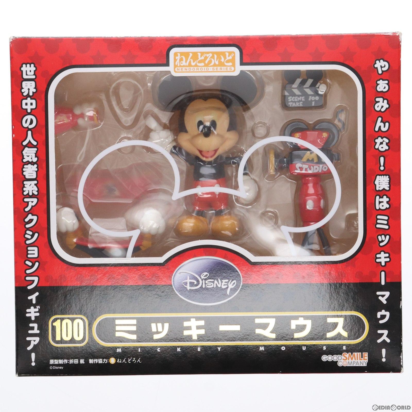 【中古】[FIG]ねんどろいど 100 ミッキーマウス MICKEY MOUSE 完成品 可動フィギュア グッドスマイルカンパニー(20110202)