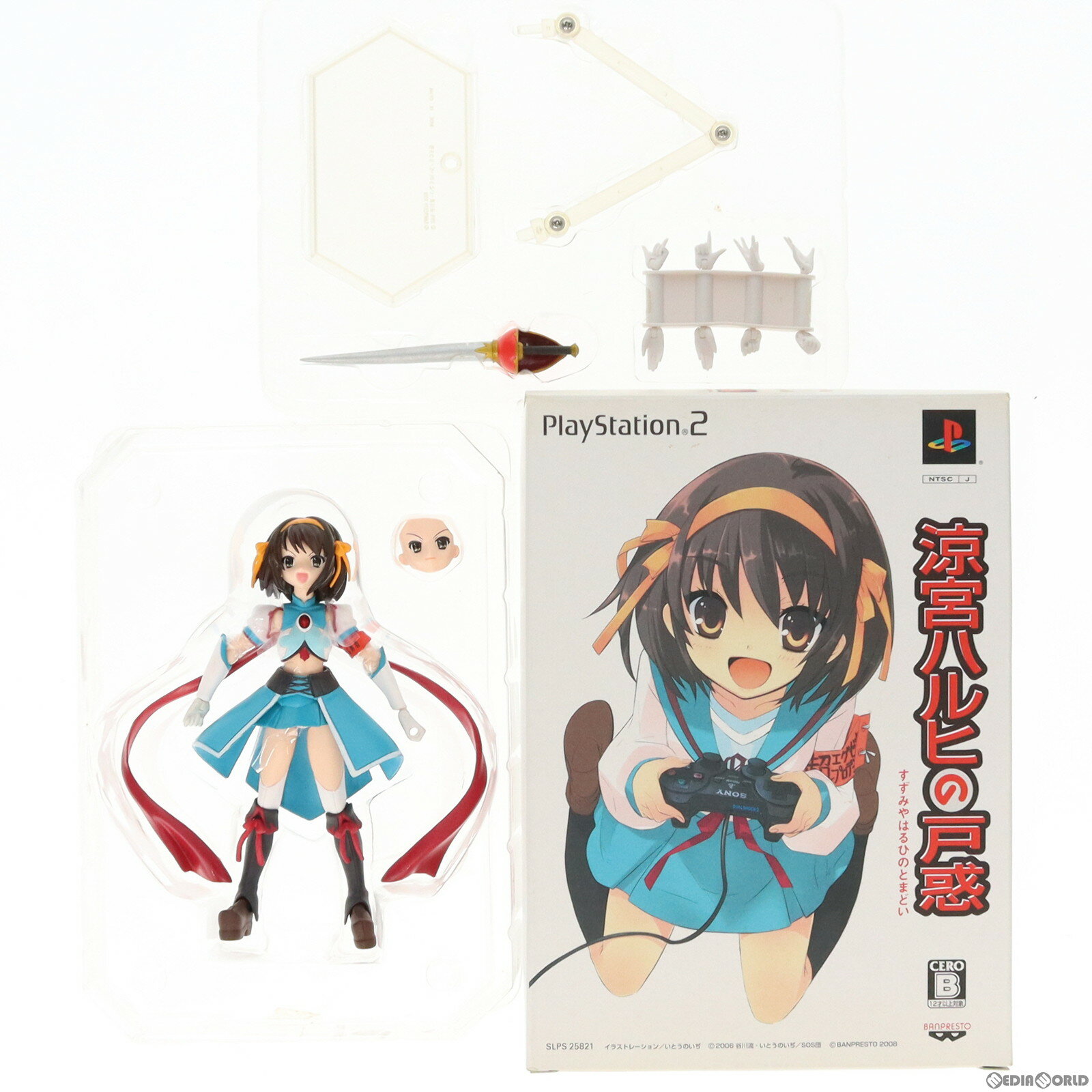 【中古】[FIG](フィギュア単品)figma(フィグマ) SP-001 超勇者ハルヒ(ちょうゆうしゃはるひ) PS2ソフト 涼宮ハルヒの戸惑 超限定版 完成品 可動フィギュア バンプレスト/グッドスマイルカンパニー(20080131)